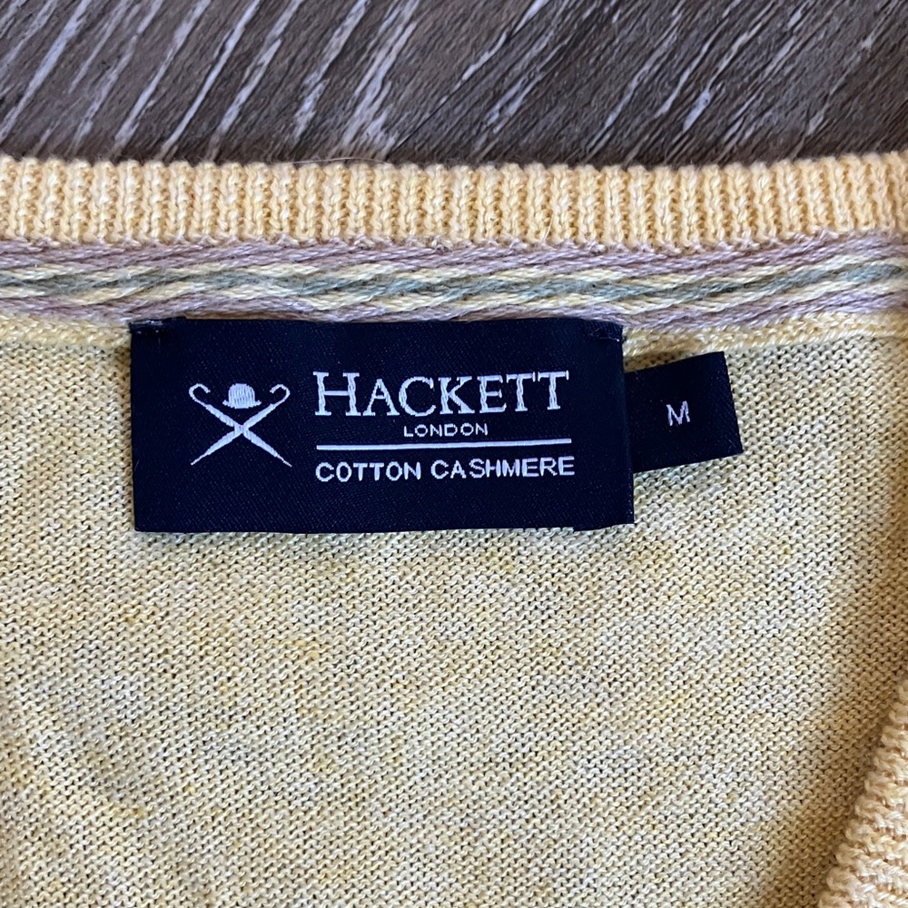 Hackett Cotton Cashmere V-Neck Sweater - image 7